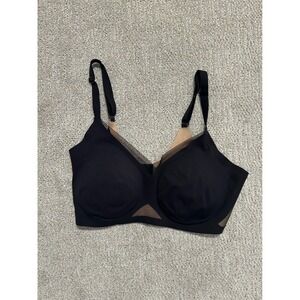 Honeylove‎ Black Wireless Lift Plunge Bra Size L Comfortable Support